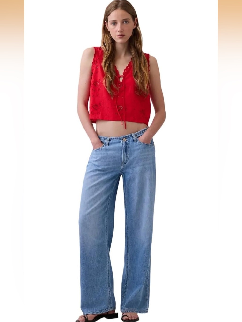 GAP Women's 90's Low Rise Loose Jeans 8/29. BB13-9